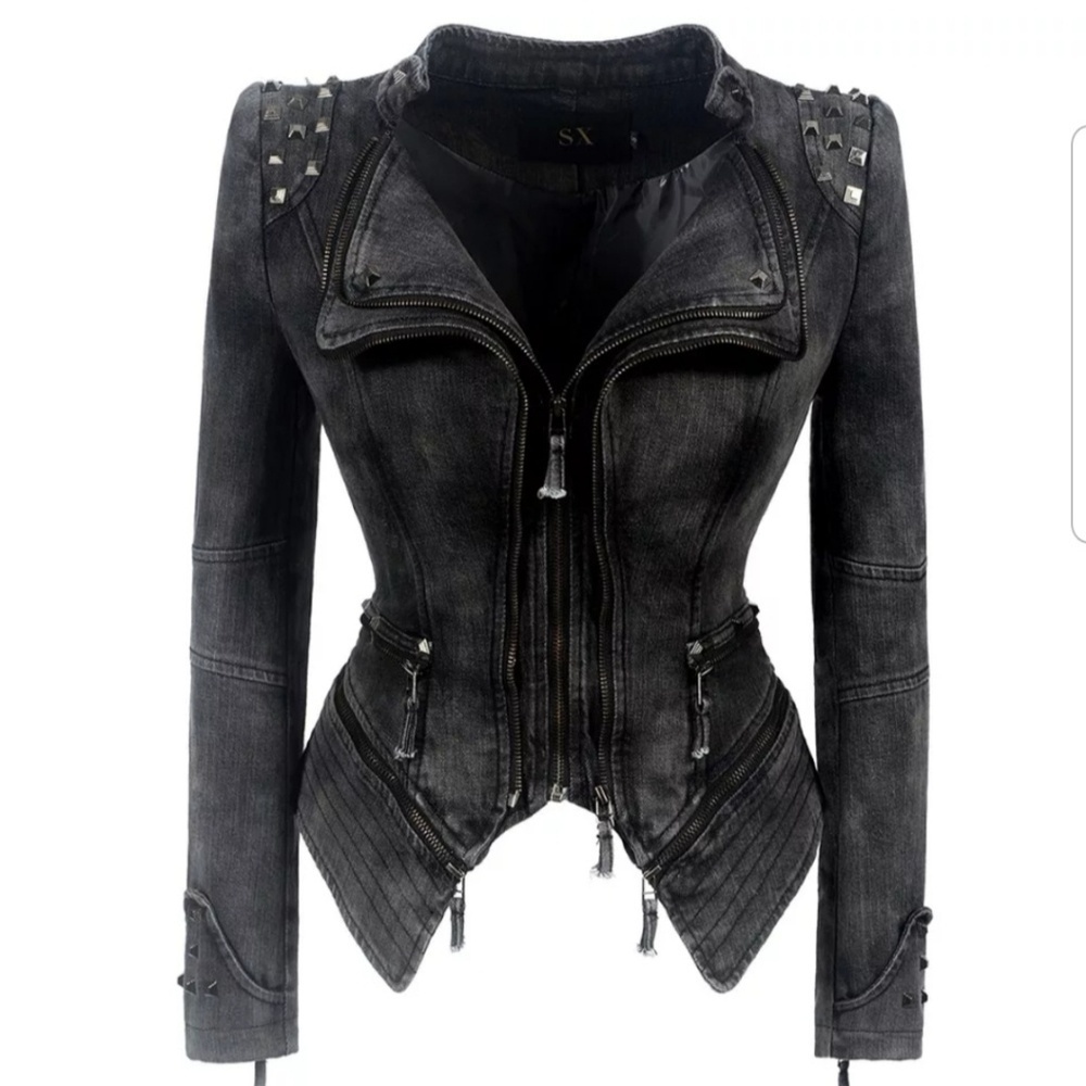 Gorgeous dark  Gray river jacket  large
